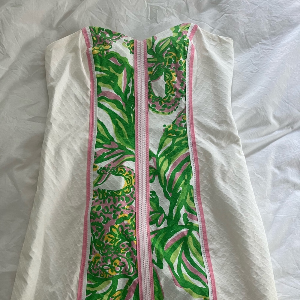 Lilly Pulitzer strapless mini dress size 0